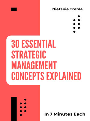 cover image of 30 Essential Strategic Management Concepts Explained in 7 Minutes Each
